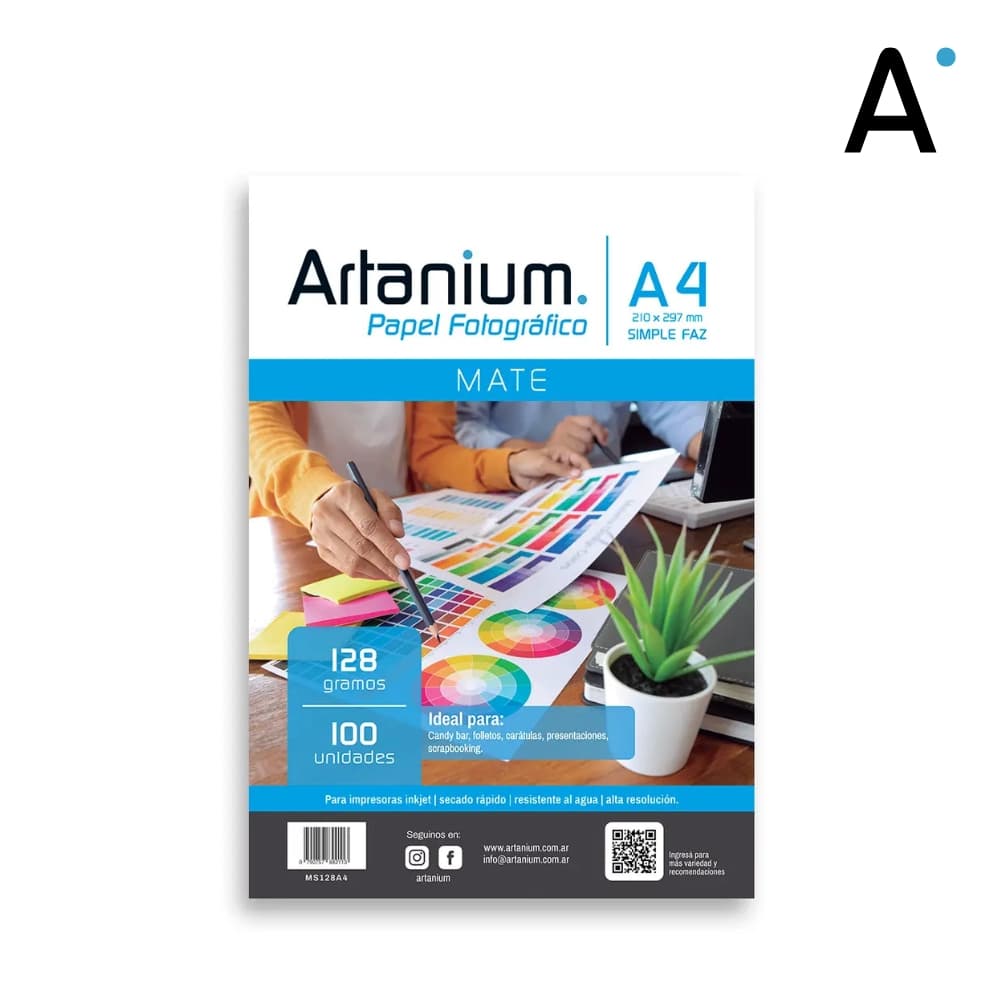 Papel Photo Matte 128gr A4 x100 Hojas