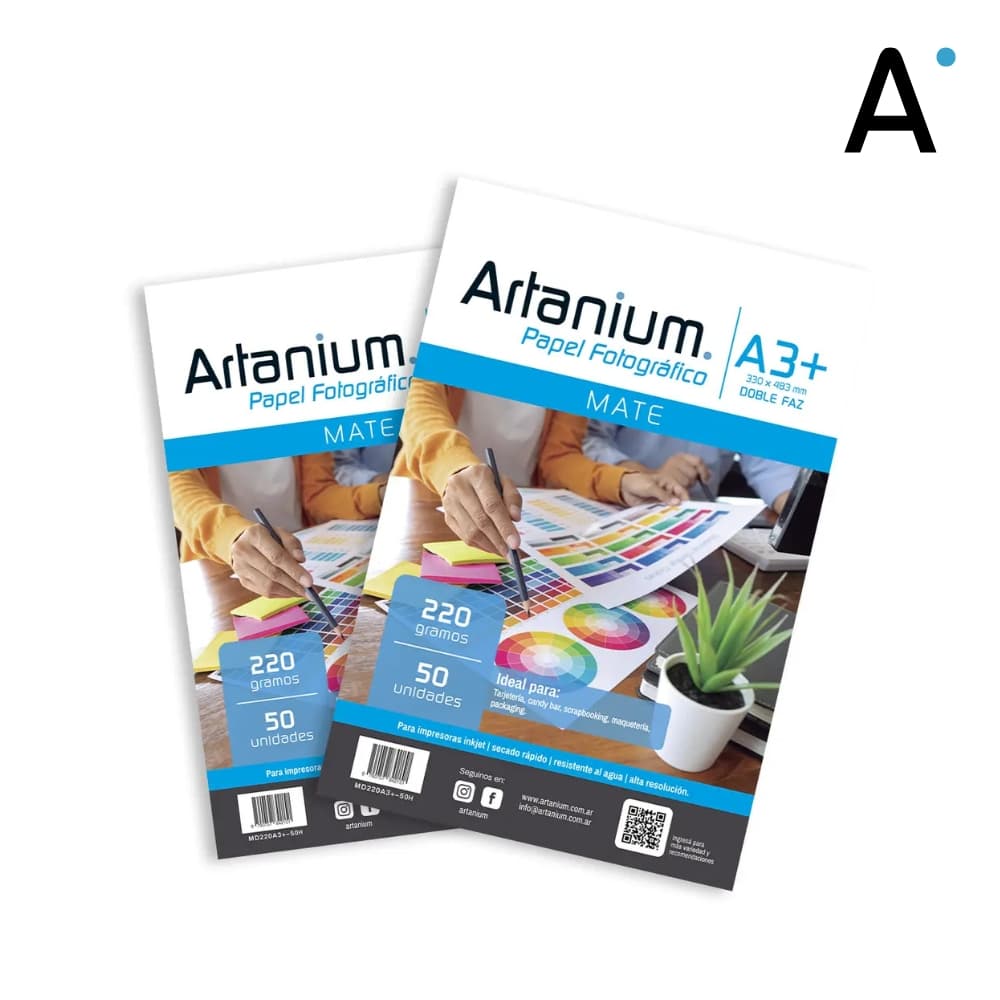 Papel Photo Matte 220gr Doble faz A3+ x100 Hojas