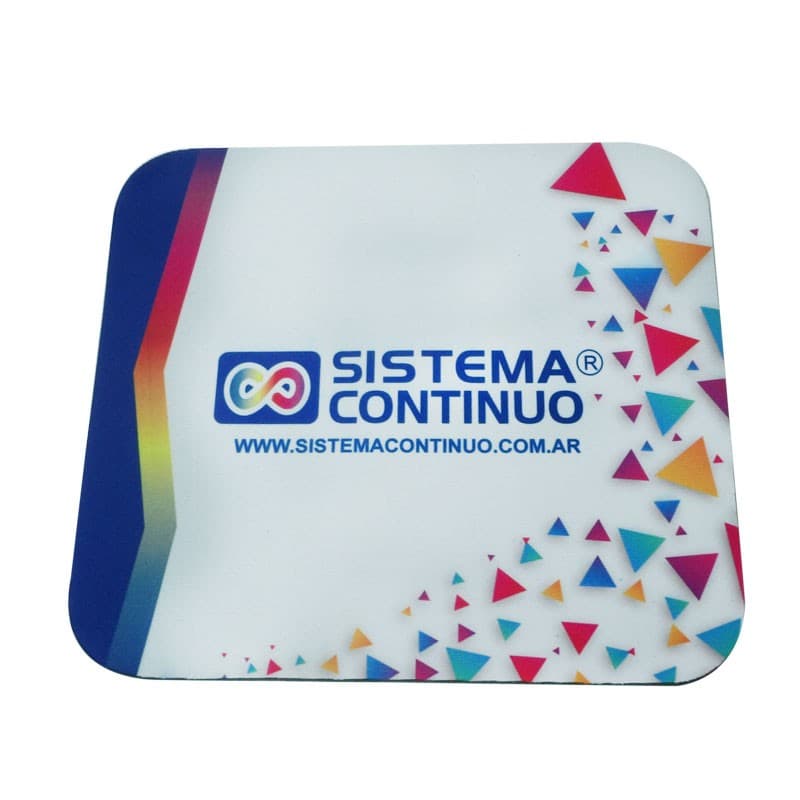 Mouse Pad Goma y Tela Rectangular 21 x 18 cm x10 unidades
