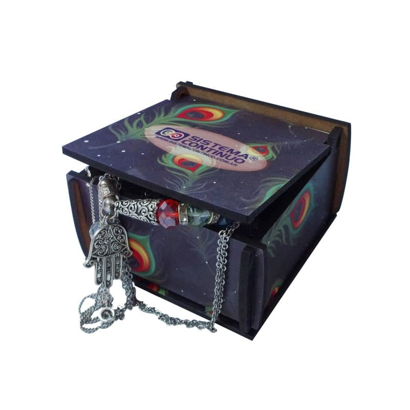 Alajero Madera Cristal de 8x8x4.5 cm - En bolsa por unidad