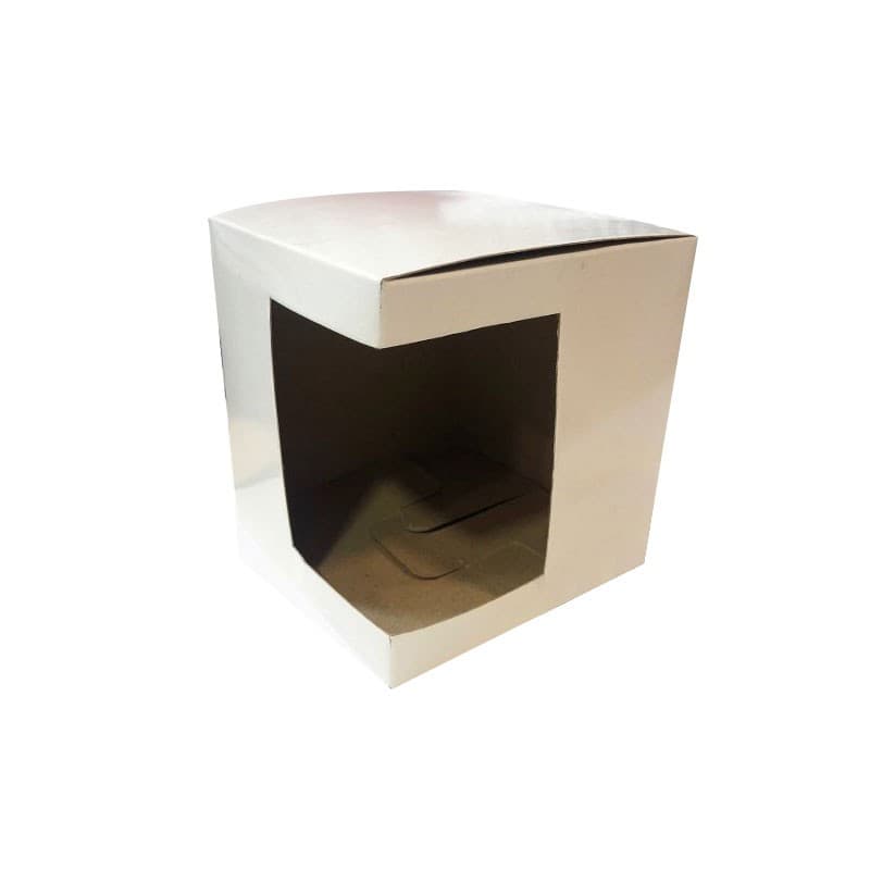 Caja sublimable de cartón para tazas CON VENTANA