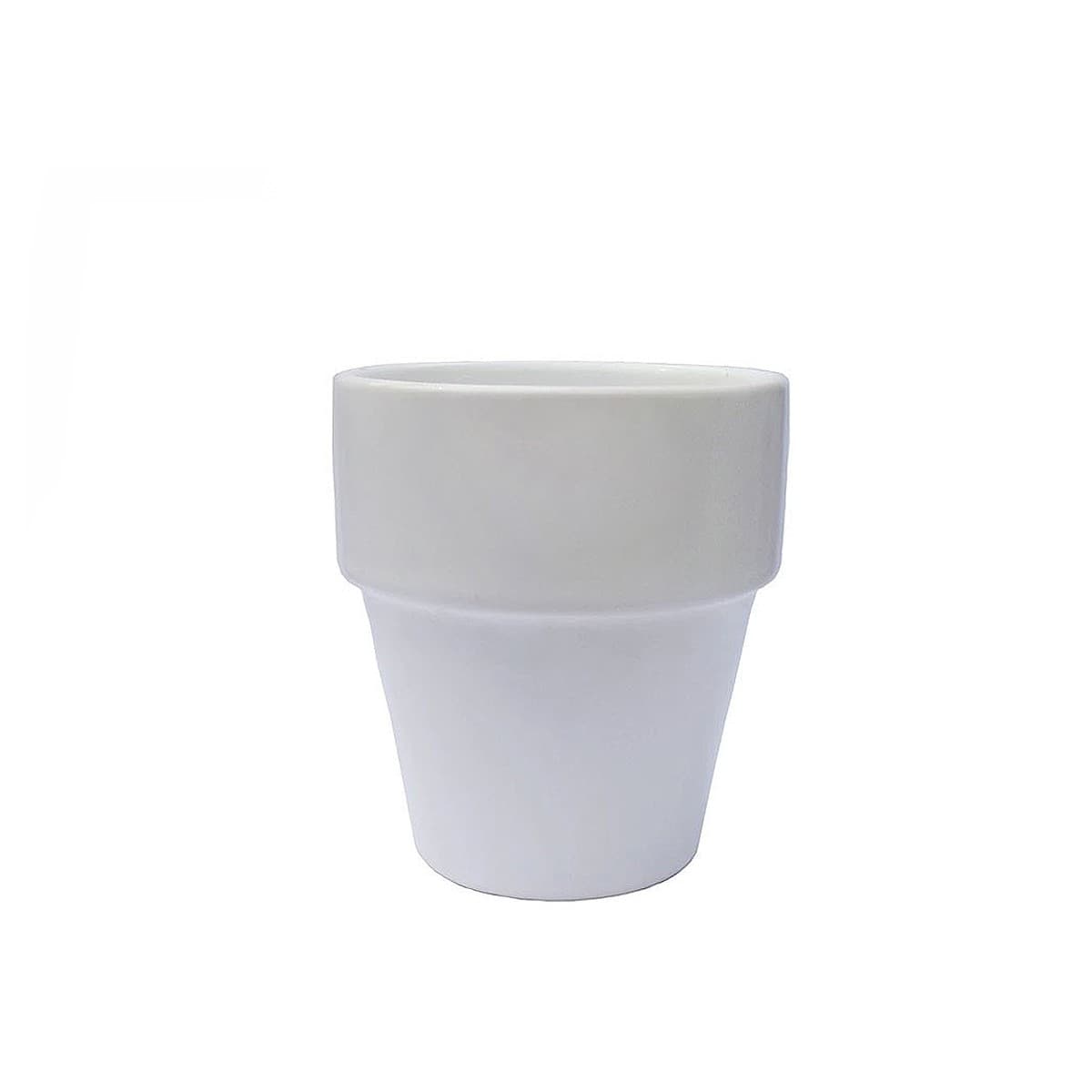Maceta Polimero Blanca Alta Calidad
