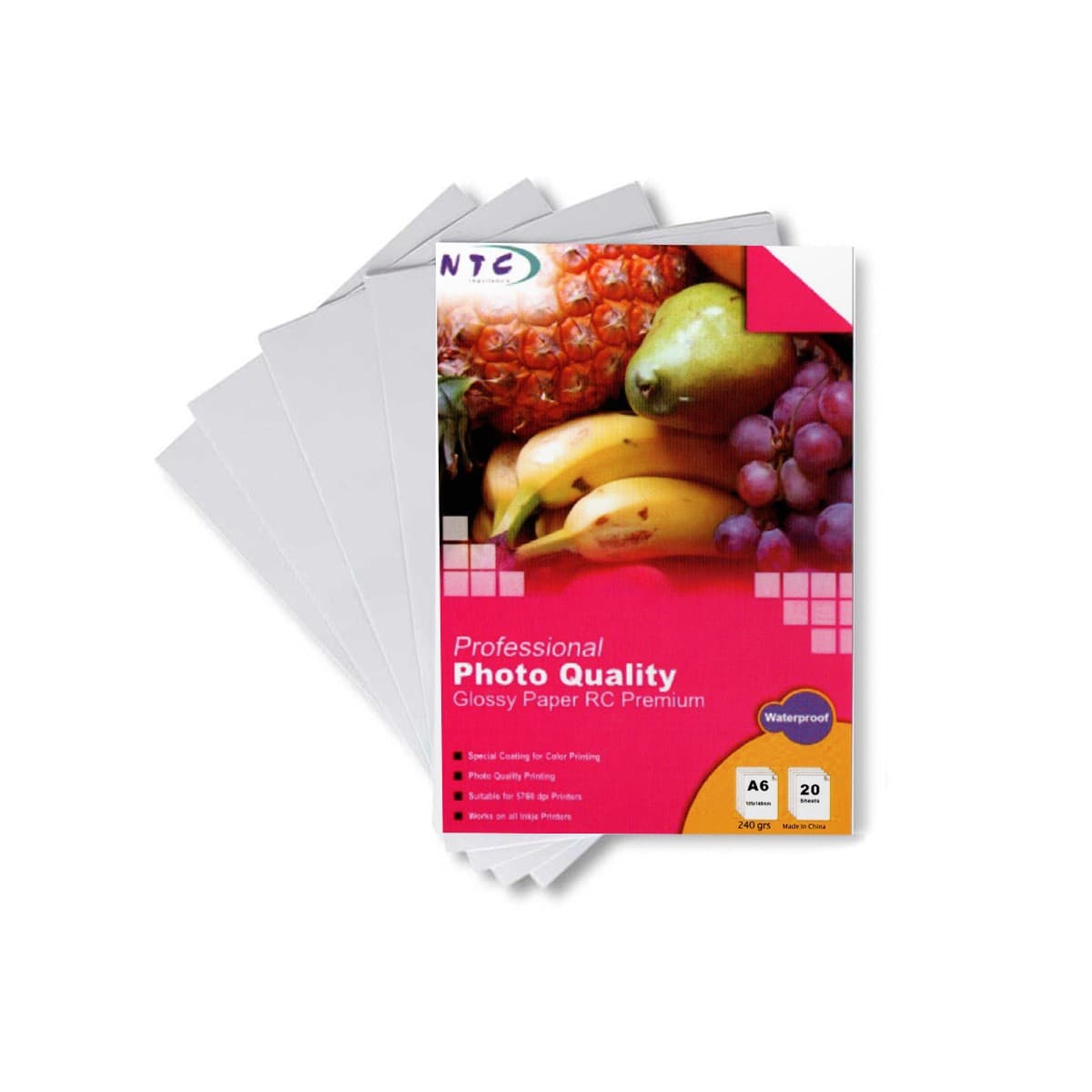 Papel Glossy 240 A6 x20 Hojas RC