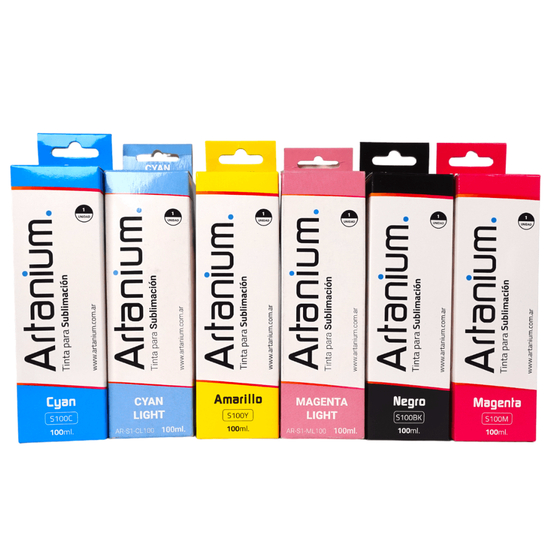 Tinta Sublimación Premium Artanium x 100cc