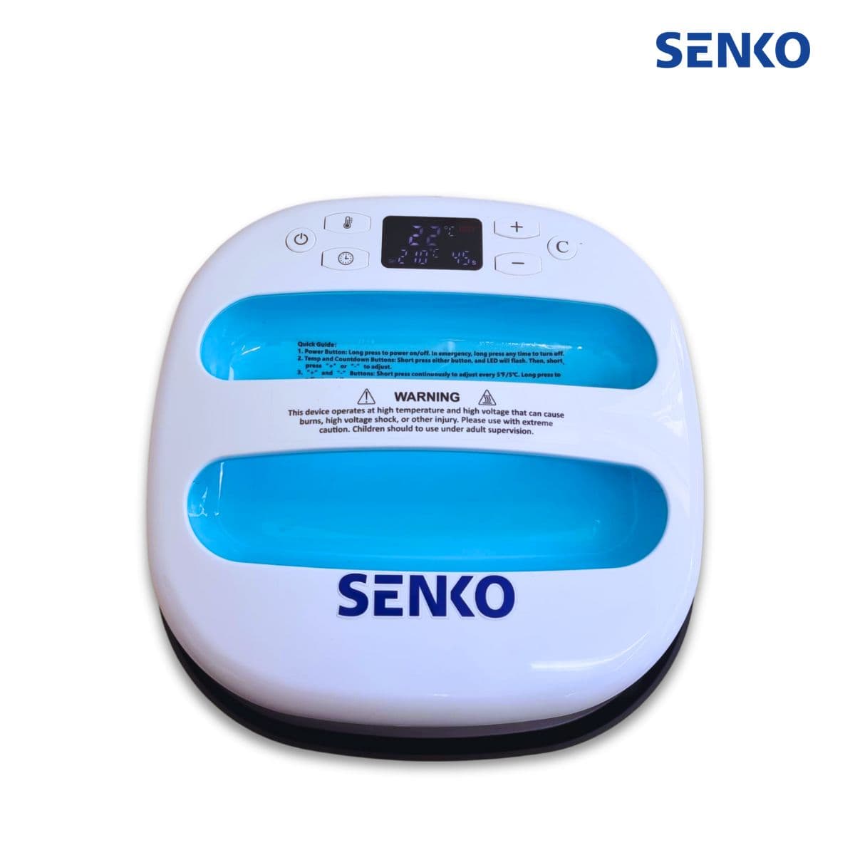 Estampadora de Mano 25 X 25 CM - Portatil - BLANCO CELESTE